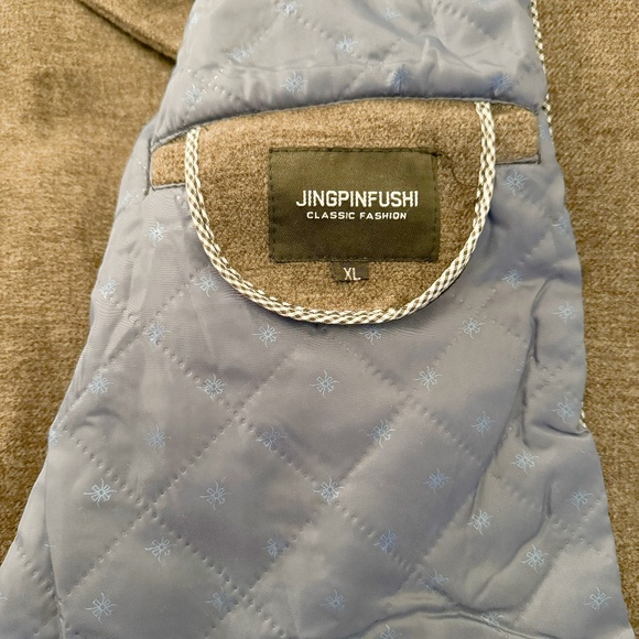 Vintage Men's Classic Gray Wool Coat XL - Picture 6 of 7